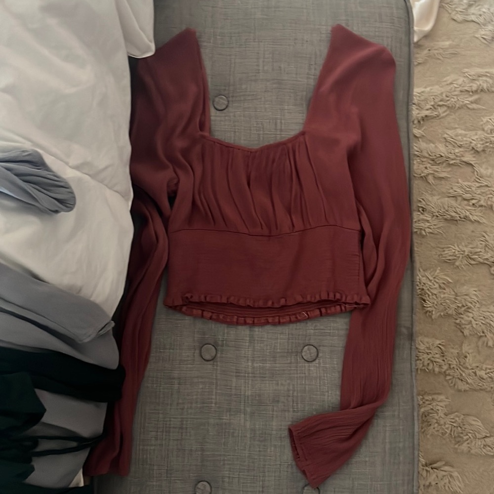 LA hearts, size medium, PacSun, lightly worn, cinched, long sleeve